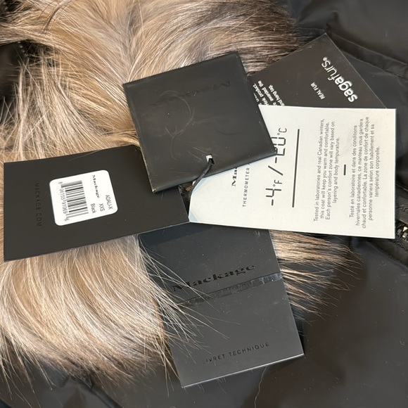 NEW BLACK ADALI MACKAGE COAT XXS - Picture 4 of 9